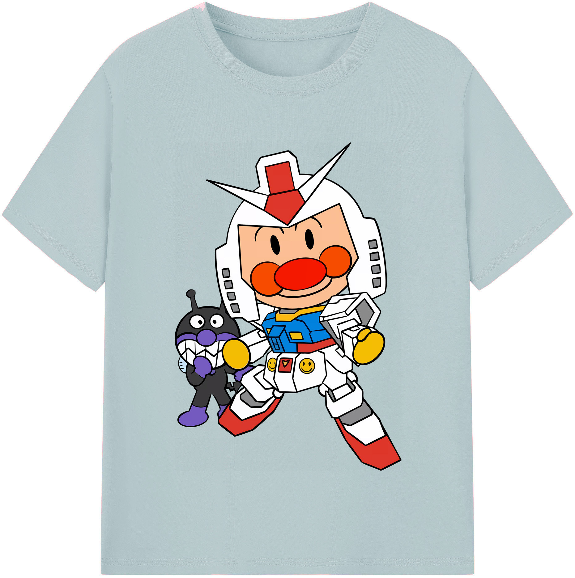 （画像用） アンパンマン Anpanman 綿100％半袖Tシャツ（フロントプリント）
